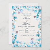 フローラ結婚式招待状 招待状 (正面)