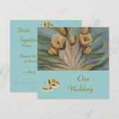 フローラ結婚式招待状 招待状 (正面/裏面)