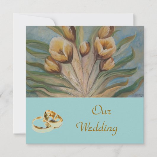 フローラ結婚式招待状 招待状 (正面)