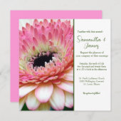 フローラ結婚式招待状 招待状 (正面/裏面)