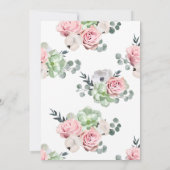 フローラ結婚式招待状 招待状 (裏面)