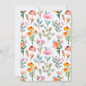 フローラ結婚式招待状 招待状 (裏面)