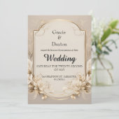 フローラ結婚式招待状 招待状 (スタンド正面)