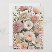 フローラ結婚式招待状 招待状 (裏面)