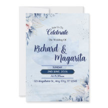 フローラ結婚式招待状