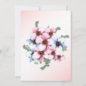 フローラ結婚式招待状 招待状 (裏面)