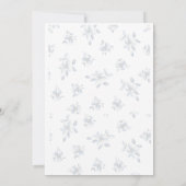 フローラ結婚式招待状 招待状 (裏面)