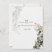 フローラ結婚式招待状 招待状 (裏面)