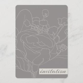 フローラ結婚式招待状（自然） 招待状