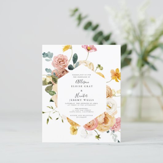 フローラ結婚式招待状 | Sutton (スタンド正面)