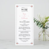 フローラ結婚式 プログラムテンプレート (スタンド正面)