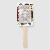 フローラ結婚式 プログラムファン ハンドファン (裏面)