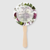 フローラ結婚式 プログラムファン ハンドファン (裏面)