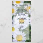 フローラ結婚式 プログラムラックカードデイジー プログラム (裏面)