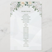 フローラ結婚式 プログラム (裏面)