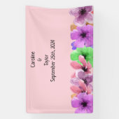 フローラ結婚披露宴のバナー 横断幕 (縦)