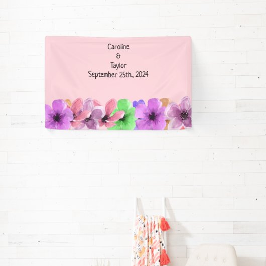 フローラ結婚披露宴のバナー 横断幕 (インサイチュ)