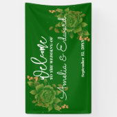 フローラ結婚歓迎 横断幕 (縦)