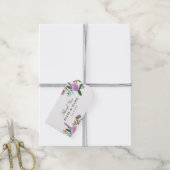 フローラ結婚結婚の ギフトタグ (より糸付き)