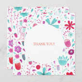 フローラ結婚色 サンキューカード (正面/裏面)