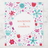 フローラ結婚色 ワインラベル (シングルラベル)