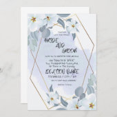 フローラ結婚色 招待状 (正面/裏面)