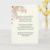 フローラ結婚記念日の詩 カード (黄色い花)