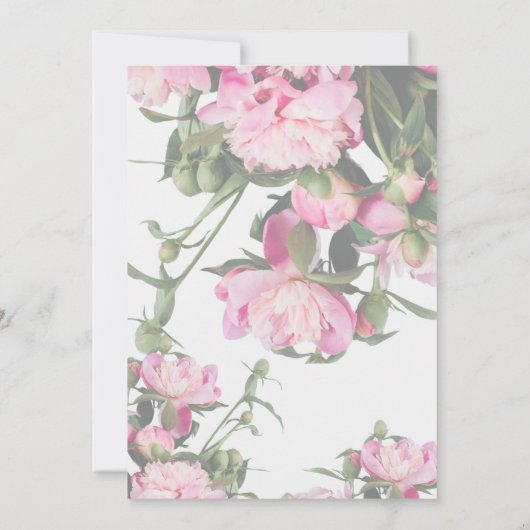 フローラ結婚記念日招待状 招待状 (裏面)