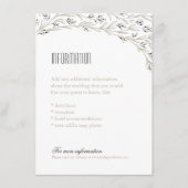 フローラ結婚黒板ラスク情報カード エンクロージャーカード (正面)