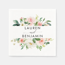 フローラ結婚、ボホ素朴ーモダン結婚ズ スタンダードカクテルナプキン