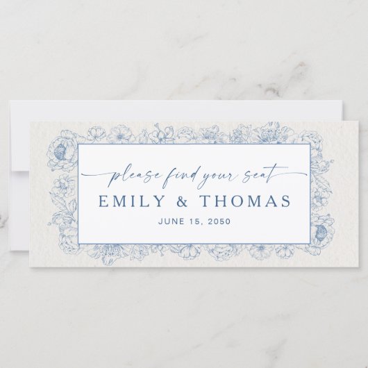 フローラ結婚Chinoiserieのヘッドテーブル記号 (正面)