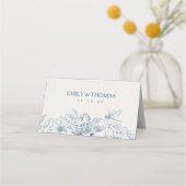 フローラ結婚Chinoiserieの折り畳み座席表 プレイスカード (裏面)