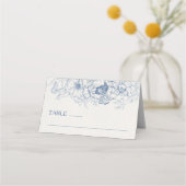 フローラ結婚Chinoiserieの折り畳み座席表 プレイスカード (正面)