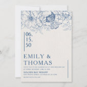 フローラ結婚Chinoiserieの 招待状 (正面)