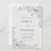 フローラ結婚Chinoiserieの 招待状 (正面)