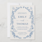 フローラ結婚Chinoiserieの 招待状 (正面)