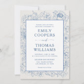 フローラ結婚Chinoiserieの 招待状 (正面)