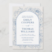 フローラ結婚Chinoiserieの 招待状 (正面)