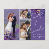 フローラ結婚Violet's Thank You写真はがき ポストカード (正面)