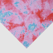 フローラ絞り染めヒッピー花花ピンクブルー 薄葉紙 (詳細)