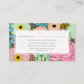 フローラ絵を描のスタイリストアポイントメントカード 予約カード (裏面)