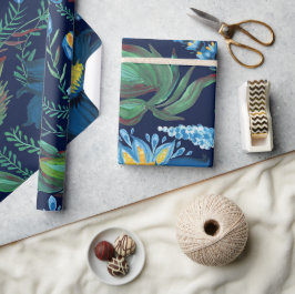 フローラ絵を描ろうけつ染めウクライナフォーク絵を描スタイル ラッピングペーパー