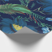 フローラ絵を描ろうけつ染めウクライナフォーク絵を描スタイル ラッピングペーパー (角)