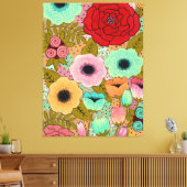 フローラ絵を描ガーデンズアートピップジェラード キャンバスプリント (インサイチュ (リビング))