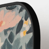 フローラ絵を描パーソナライズされたモダン ピックルボールラケット (左詳細)