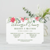 フローラ絵を描リーフのリハ結婚ーサルディナー 招待状 (スタンド正面)