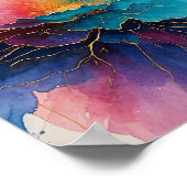 フローラ絵を描浮流水 ポスター (角)