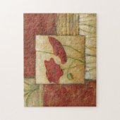 フローラ絵画と可視ブラシストローク ジグソーパズル (縦)