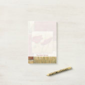 フローラ絵画と可視ブラシストローク ポストイット (デスク上)