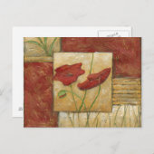 フローラ絵画と可視ブラシストローク ポストカード (正面/裏面)